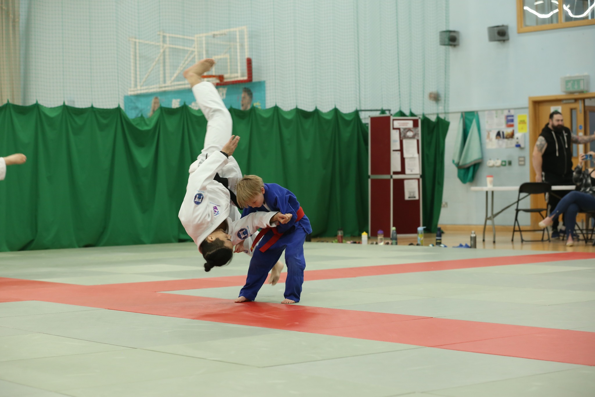 Young judoka, training at Cherry Judo Club.